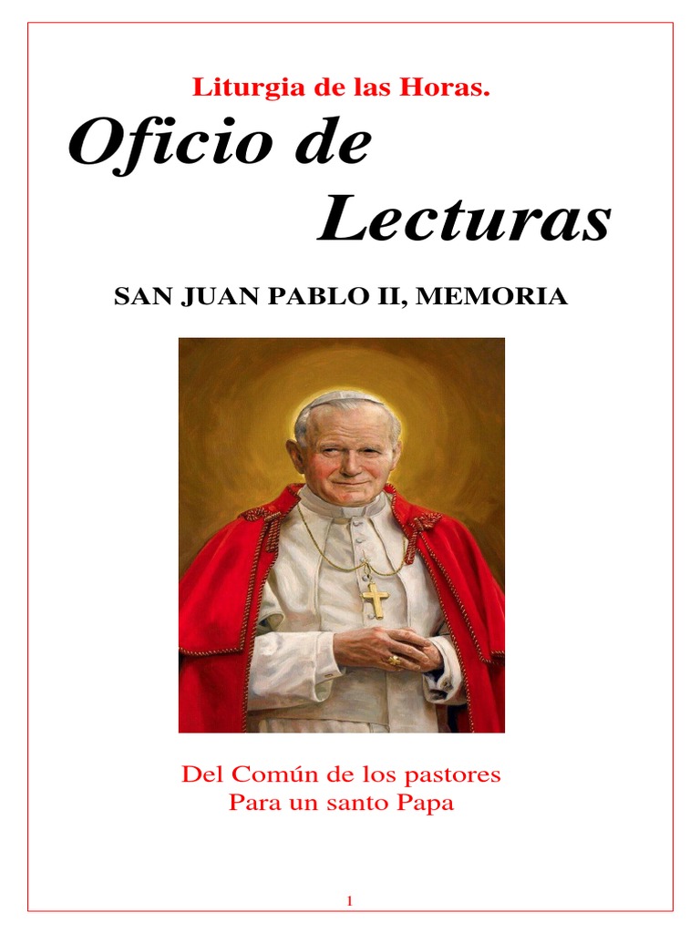 Liturgia de San Juan Pablo II | PDF | Cristo (título) | San Pedro