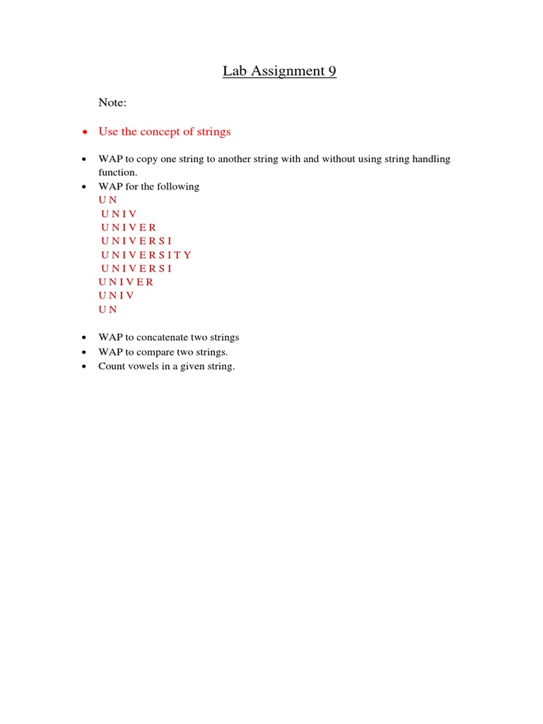 Lab Assignment 9 PDF