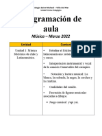 2° Año Básico. Programación de Aula Música