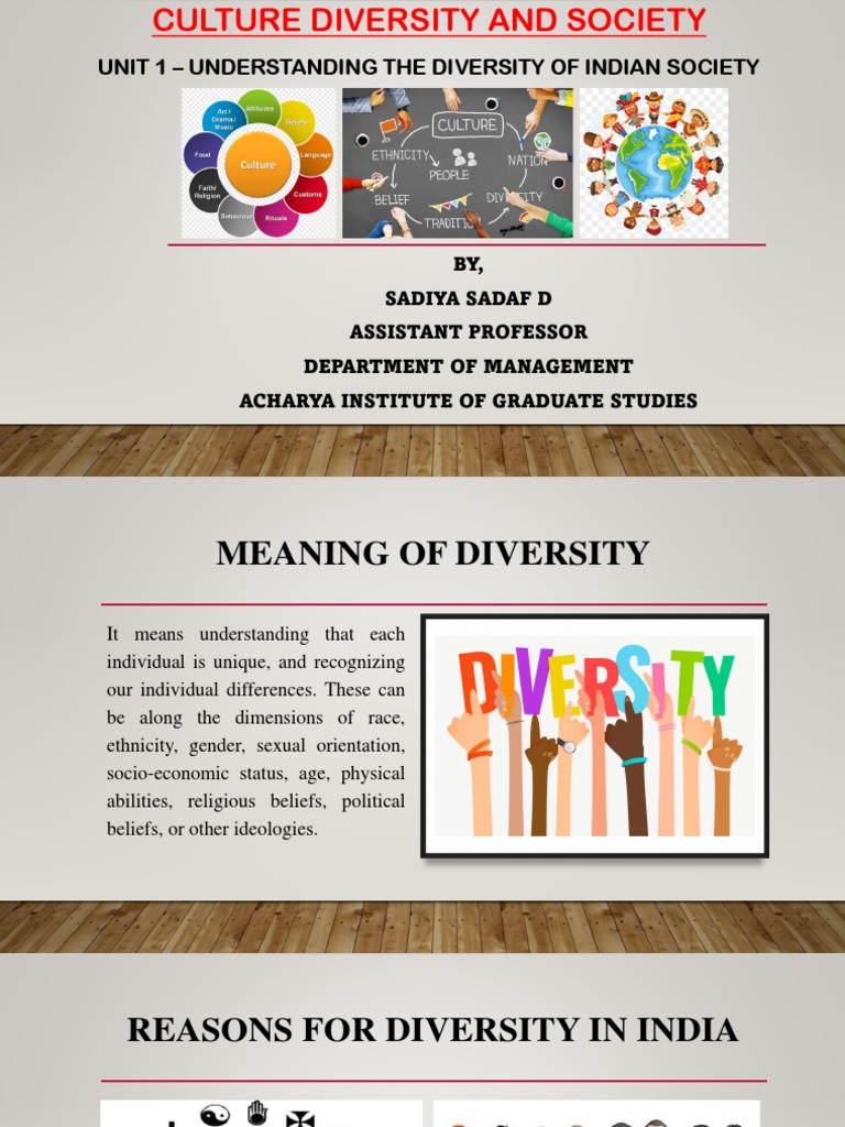 UNIT 1 - Understanding The Diversity of Indian Society | PDF