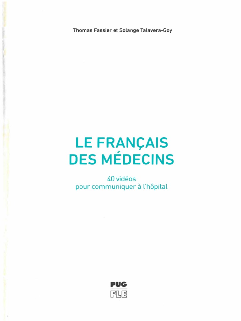 Le Français Des Médecins.. Trang 2 52 | PDF | Allocations | Hôpital
