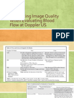 Optimizing Image Quality When Evaluating Blood Flow at