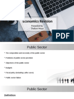 Economics - Lesson - Public Sector