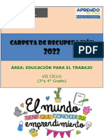 Ept-Carpeta de Recuperacion 3° y 4° Sec