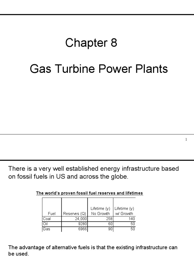 Gas Turbine Power Plant Overview | PDF | Gas Turbine | Internal ...