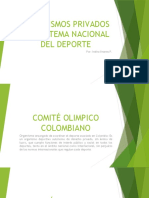 Organismos Privados Del Sistema Nacional Del Deporte