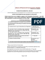 CA Foundation June 2021 Exam Dates