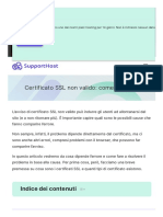 Certificato SSL Non Valido - Come Risolvere - SupportHost