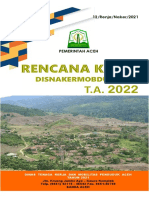 Renja Disnakermobduk Aceh T A 2022