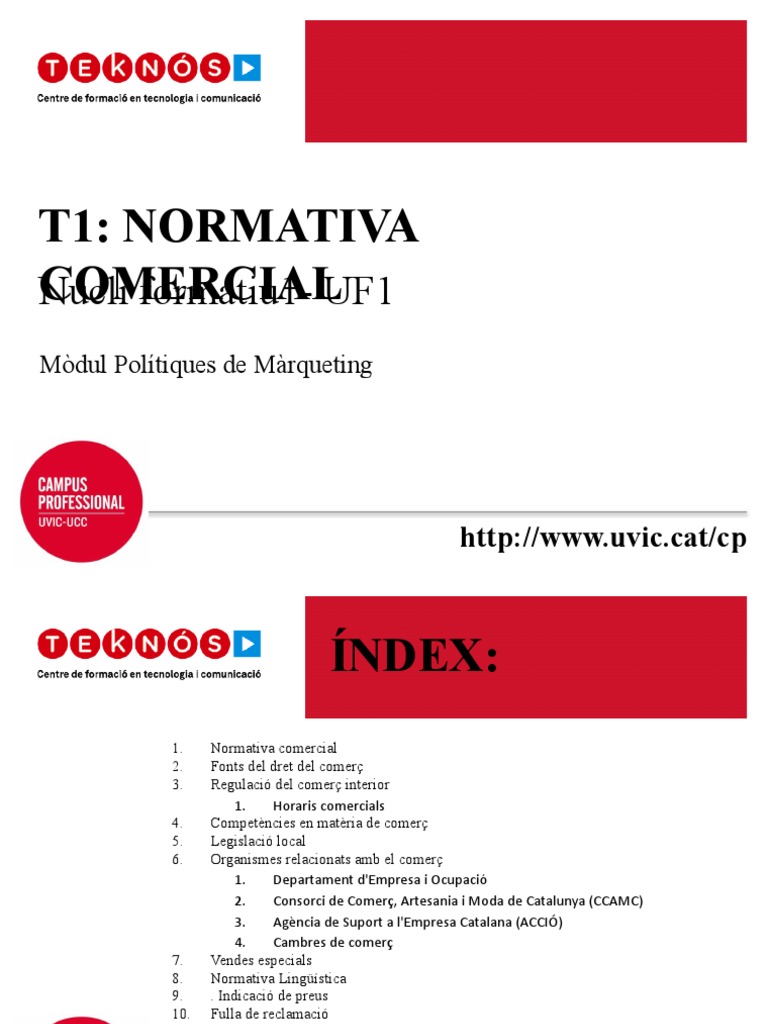 Normativa Comercial I | PDF