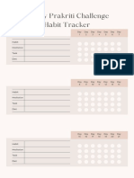 21 Day PC-Habit Tracker Sheet