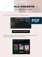 INSTALL LIGHTROOM MOBILE PRESETS