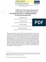 Applied Psychology - 2019 - Chi - Detrimental Effects of Newcomer Person Job Misfit On Actual Turnover and Performance The