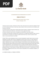 . Paulo VI. 29 de junho de 1972. 'il fumo di Satana nel tempio di Dio'