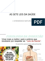 7 Leis Da Saude, 8 Remedios Naturais