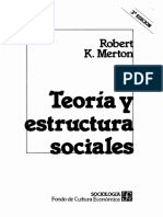 Robert K. Merton - Teoria y Estructura Sociales