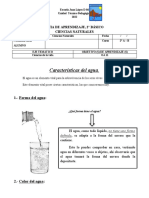 Características del agua 2° básico