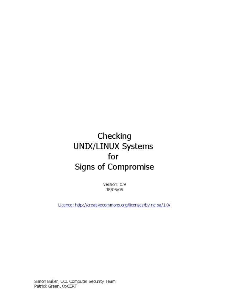 Nix Intrusion | PDF | Business | Computers