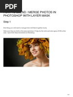 Tutorial 3 How To Blend - Merge Photos in Photoshop With Layer Mask