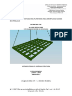 Memorias de Calculos Plataforma de 4.9 X 3.87 Metros Capacidad 6000 KG