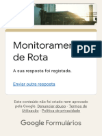 Monitoramento de Rota