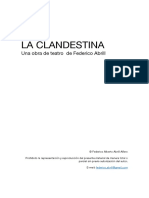 LA CLANDESTINA, Un Monólogo de Federico Abrill