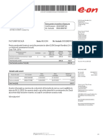 Date Pentru Transferuri Bancare: Total Factură Curentă 106,52 20,24 Total Factură Curentă Cu TVA (LEI) 126,76