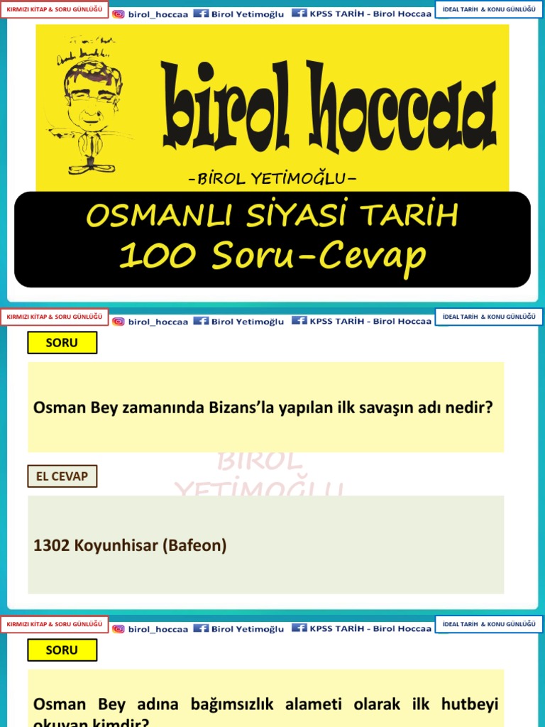 100 Soru Cevapla Osmanli Siyasi Tarihi | PDF