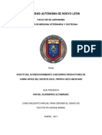 UANL - Efecto Acondicionamiento Becerros Productores de Carne