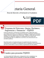 Secretaría General PQRSD