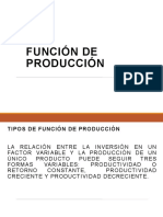 Tipos de Función de Producción