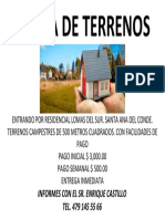 Venta de Terrenos 2022 Oficio