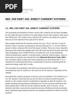 Nec 250 Part VIII Direct