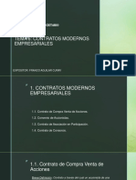 Contratos societarios modernos: Compraventa de acciones y convenios de accionistas