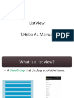Lect 4 - ListView
