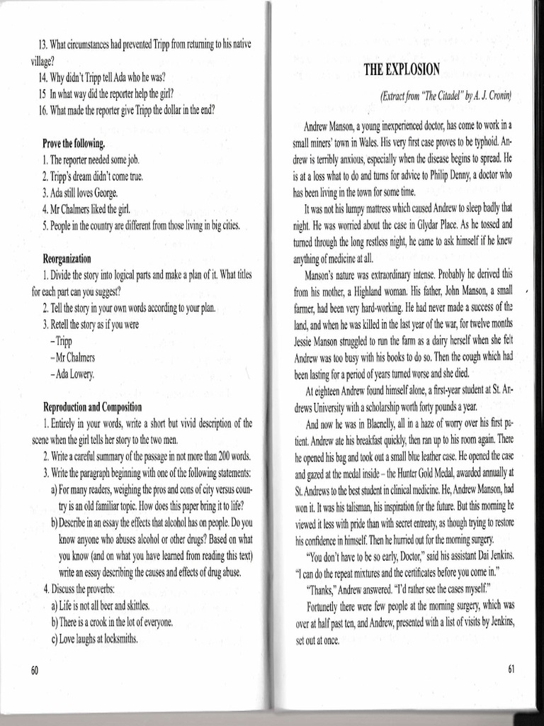 The Explosion by A. J. Cronin | PDF