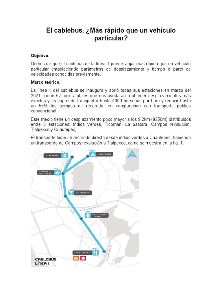 El Cablebus | PDF | Transporte público | Transporte