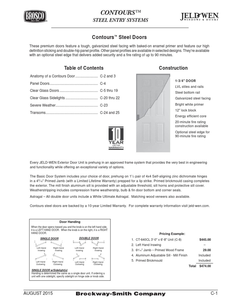 C 1thru28 PDF Door Building Materials
