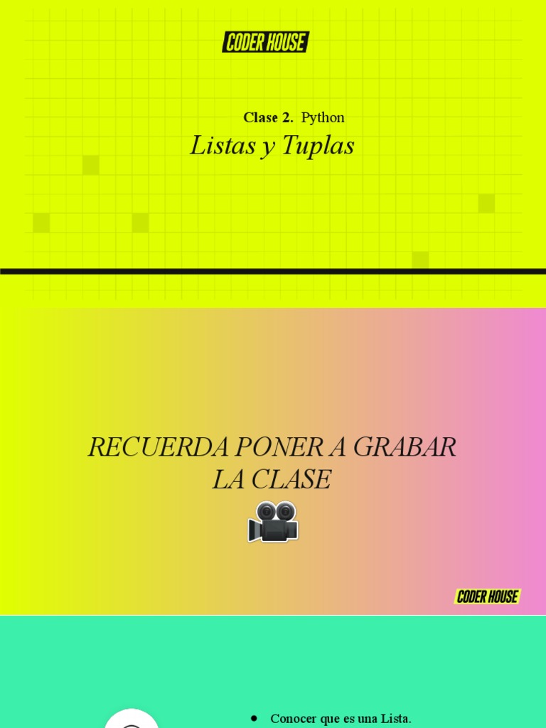 Diferencias entre Listas y Tuplas en Python | PDF | Python (lenguaje de ...