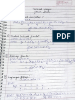 Numerical Analysis Formula Sheet