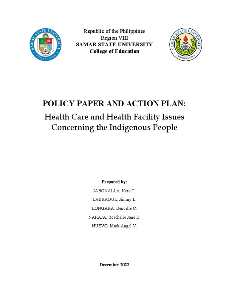 Action Paper PDF Health Care Social Programs