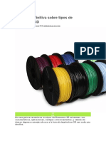 Guía Definitiva Sobre Tipos de Filamentos 3D