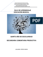 5º Educacion Musical