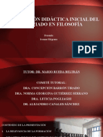 Formación Didáctica Inicial Del Licenciado en Filosofía. Ivonne Filigrana.