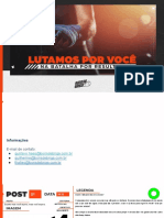 Informações sobre contato e postagens de marketing digital