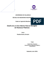 Diseño de un dron marino para la recogida de residuos plásticos