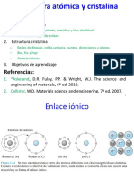 Estructura Atómica y Cristalina