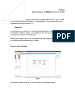 Reporte Practica AODB Inicio Sesion