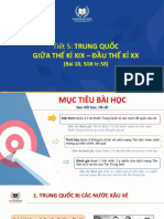 SLIDES - Tuần 5 - Tiết 5 - Bài 5. Trung Quốc giữa thế kỉ XIX - đầu thế kỉ XX