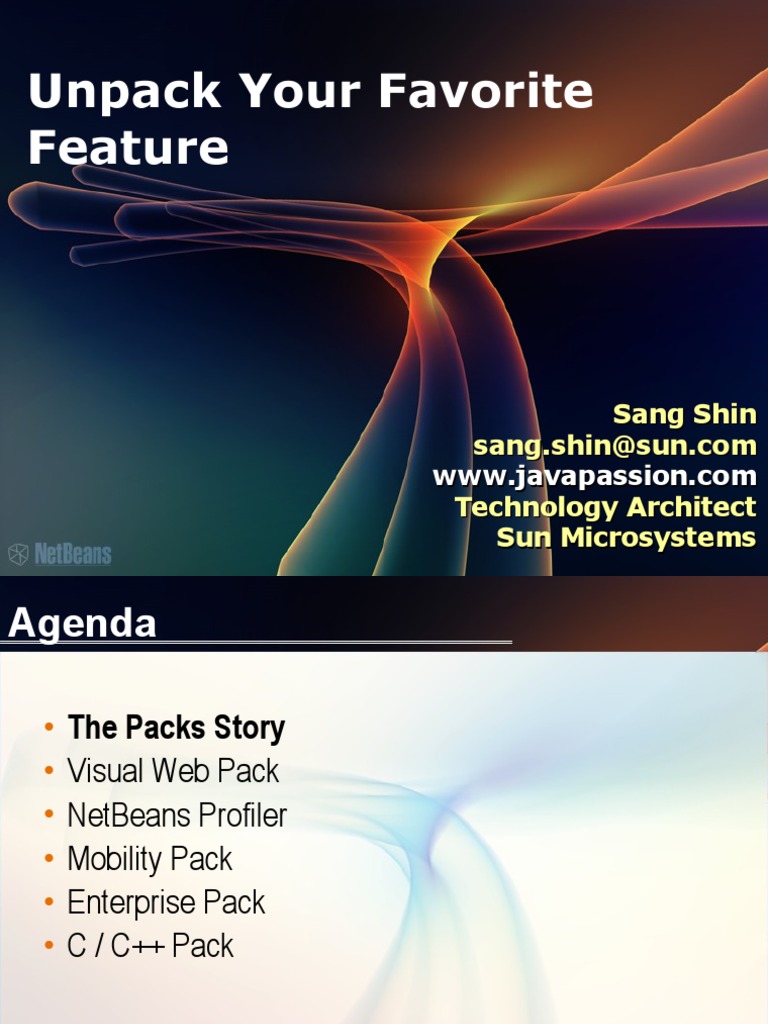 NetBeans Packs Overview and Features | PDF | Net Beans | Applications ...